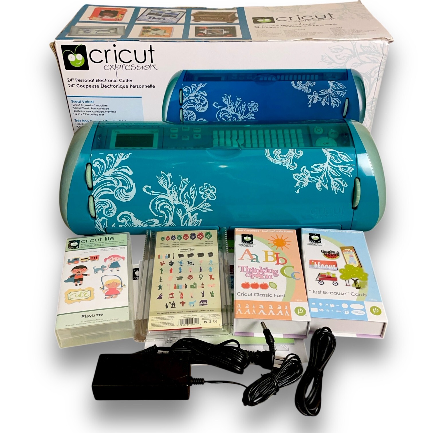 Teal 24-inch Cricut Expression Die Cutter with 4 Cartridges CREX001-image