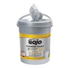 Gojo Dual Textured Scrubbing Wipes 72 Count Gray Surface Cleaning Towels