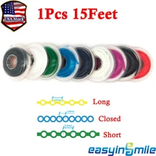 Dental Orthodontic Power Chain Elastic Ortho Braces Rubber Band Long Short Close