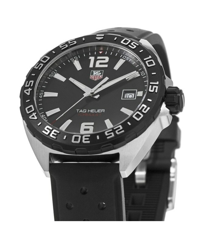 New Tag Heuer Formula 1 Quartz Black Dial Black Men's Watch WAZ1110.FT8023 - Afbeelding 2 van 3