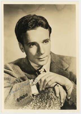 Dane Clark 1948 Signed D/W 5x7 American Actor Joe Average Photo Portrait J14224