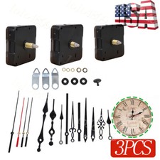 3x Quartz Wall Clock Movement Mechanism DIY Replacement Hands Repair Tool Kit