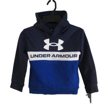 NWT Under Armour Boys Pullover Hoodie 4 Midnight Navy
