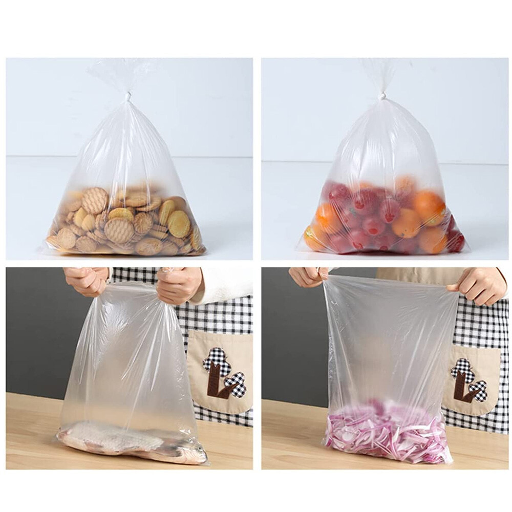 16"x20" 350 /Roll Clear Plastic Produce Bags On Roll Kitchen Food Storage Fruit