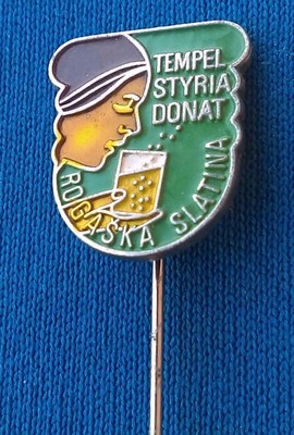 Tempel Rogaška TEMPEL STYRIA DONAT, ROGAŠKA SLATINA, Slovenian vintage pin, badge ...