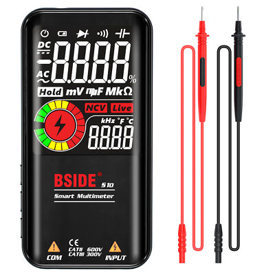 BSIDE S10 Intelligent 9999 Zählt Multimeter Digitales LCD-Display AC / D8J2