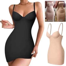 Women Full Slips Body Shaper Slimming Bodysuit Corset Waist Trainer Shapewear
