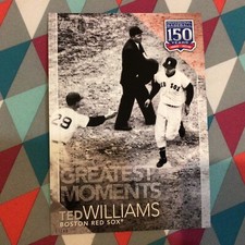 #42 Ted Williams red Sox 5x7 Silver 07/49 made 2019 Topps 150 Years of Greatest