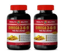  omega essential acids - OMEGA 3-6-9 Fish Oil - fish, flax, and borage 2 Bottles
