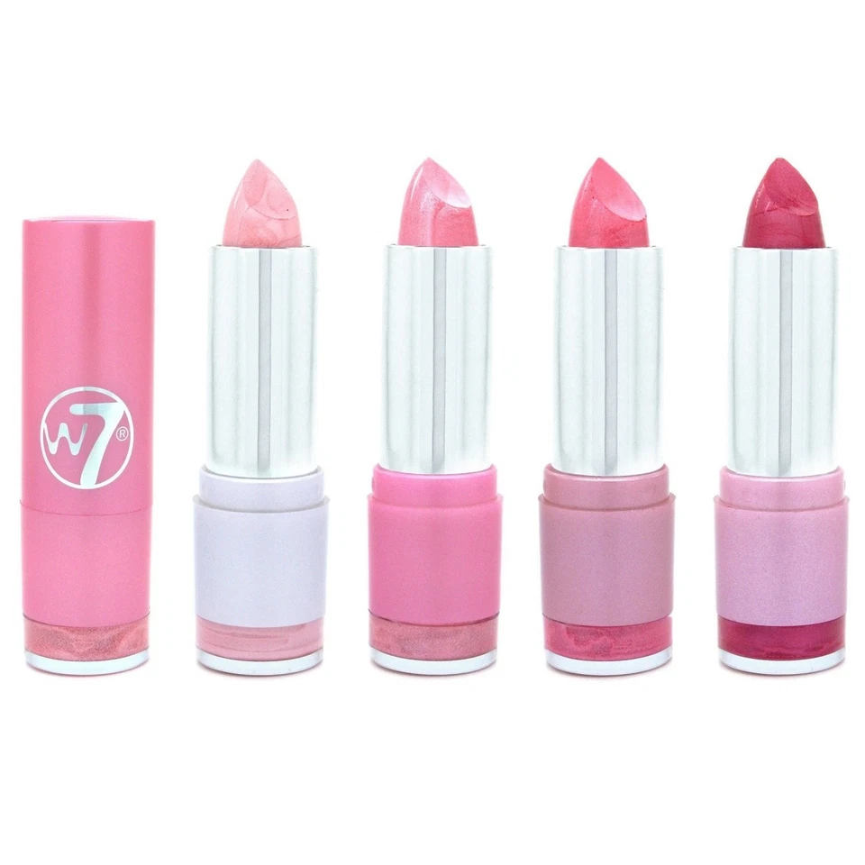 W7 FASHION LIPSTICKS PINKS - PINK COLOURS, LIGHT, BRIGHT