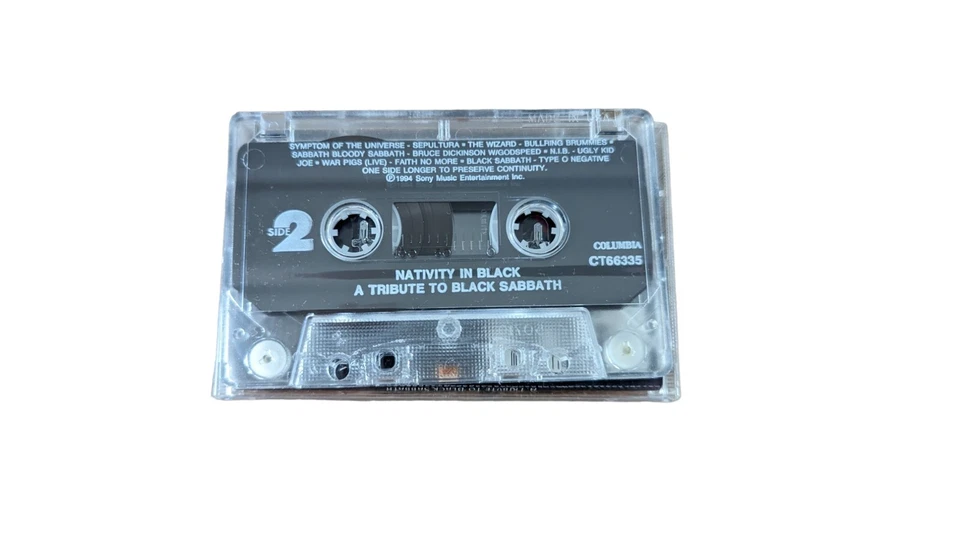 Nativity In Black A Tribute To Black Sabbath Cassette Tape (Columbia 1994) Foto 3 de 4