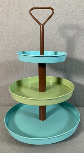Dillards 18 inch 3 Tier Metal SERVING TRAYS CUPCAKE HOLDERS STAND