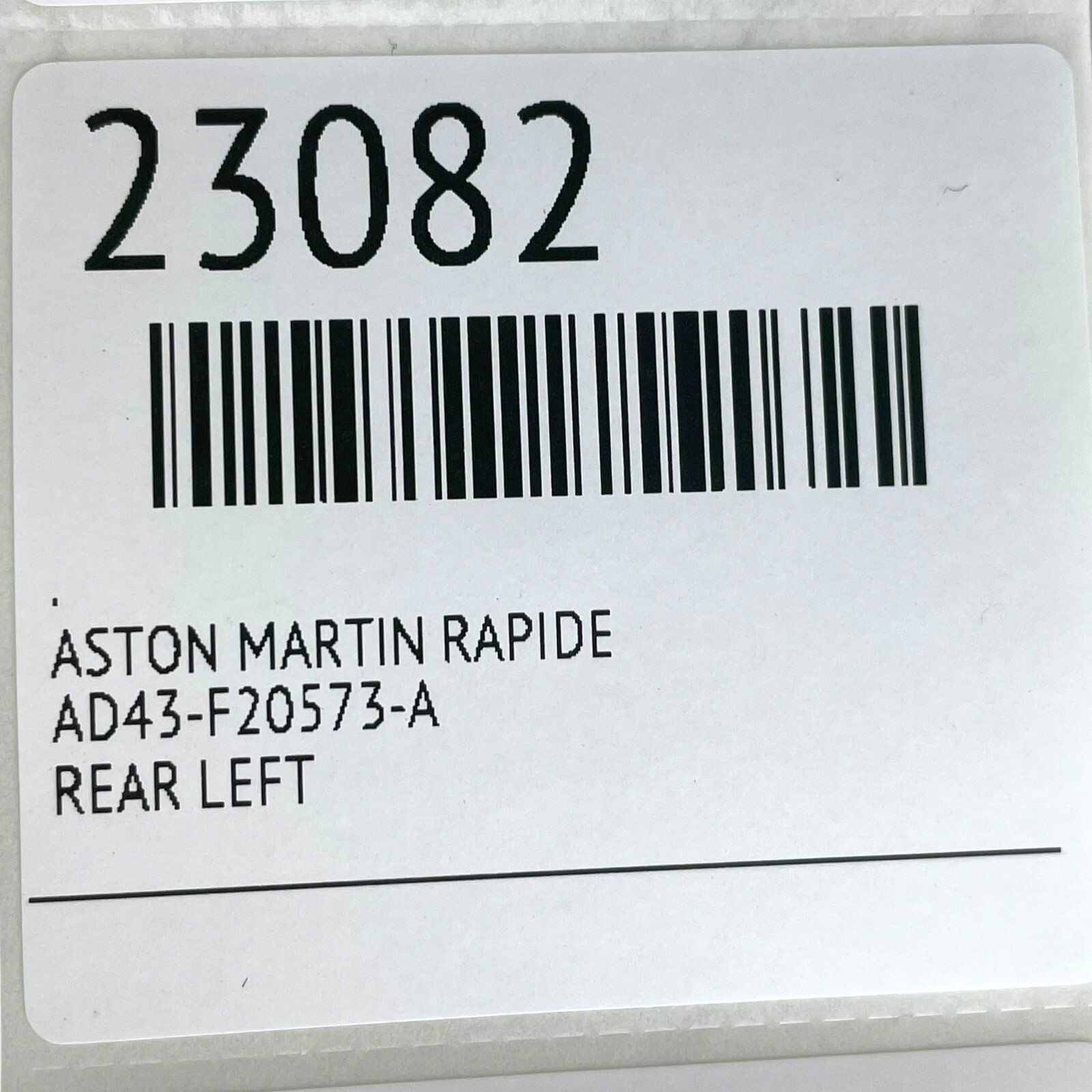 10-19 Aston Martin Rapide Rear Left Door Window Weatherstrip Seal AD43-F20573-A