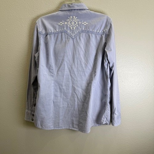 Ariat Real Shirt Womens Size Large Western Snap Long Sleeve Embroidered Cowgirl - Picture 10 of 11