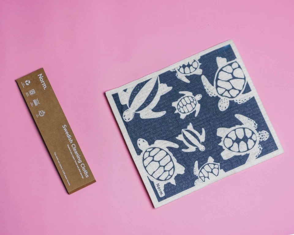 Norm Swedish Dishcloth Cellulose Sponge Cloths Reusable Paper Towel - Pack of 2 - Image 3 of 4