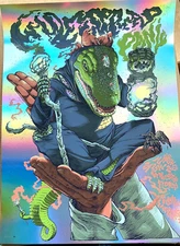 WIDESPREAD PANIC St. Augustine FL 2023 RAINBOW FOIL AP POSTER S/N #/25 Dave Kloc