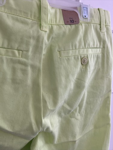 J Crew Crewcuts Size 10 Boys Shorts in Neon Yellow Adjustable Waist Boys Size10 - Picture 10 of 12