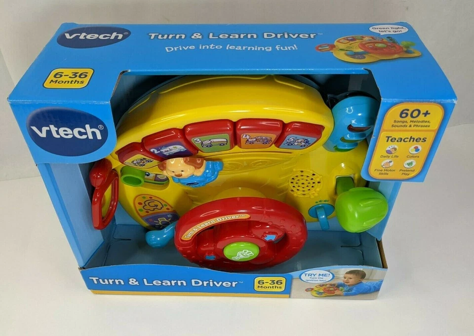 VTech Turn and Learn Driver Steering Wheel Toy Ages 6-36 Months. New in box - Image 2 of 4