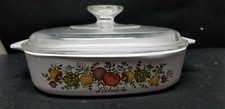 CORNING WARE SPICE OF LIFE L'ECHALOTE 1 QT COVERED CASSEROLE A-1-B 