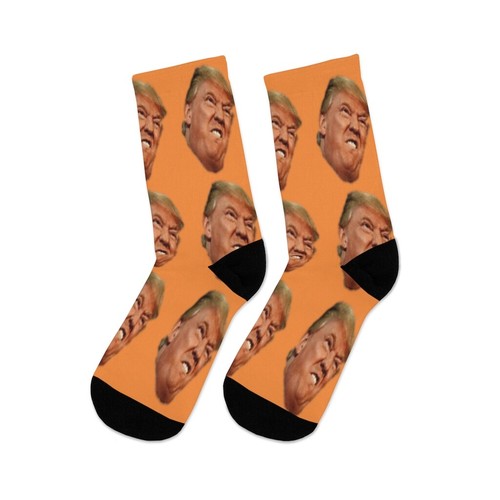 The donald trump funny face meme patterned socks - Picture 8 of 9