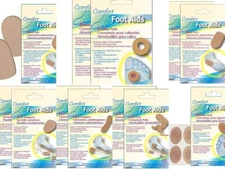 FootMatters  Foot Aids Comfort Foam Heel Grippers - Bunion, Callus, Heel Pads 