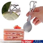 AU Multifunctional Outdoor Cutlery Combined Fork Spoon Opener Camping Tool