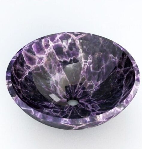 Violett Amethyst Achat Waschbecken Naturstein Schale Edelstein Waschbecken Heim Violett Amethyst Achat Waschbecken Naturstein Schale Edelstein Waschbecken Heim