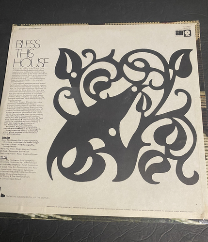 BLESS THIS HOUSE - VARIOUS ARTISTS SL-6748 SEALED CAPITOL LIMITED EDITION - Picture 2 of 2