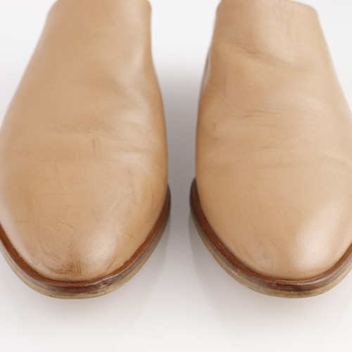 Everlane Womens Babo Loafer Size 7.5 Tan Nude Leather Flat Slip On Shoe Italy - Picture 3 of 16