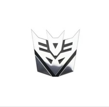 3d Transformers Decepticon Car Badge Emblem Sticker Aluminium 70mm Decal 3d Transformers Decepticon Car Badge Emblem Sticker Aluminium 70mm Decal