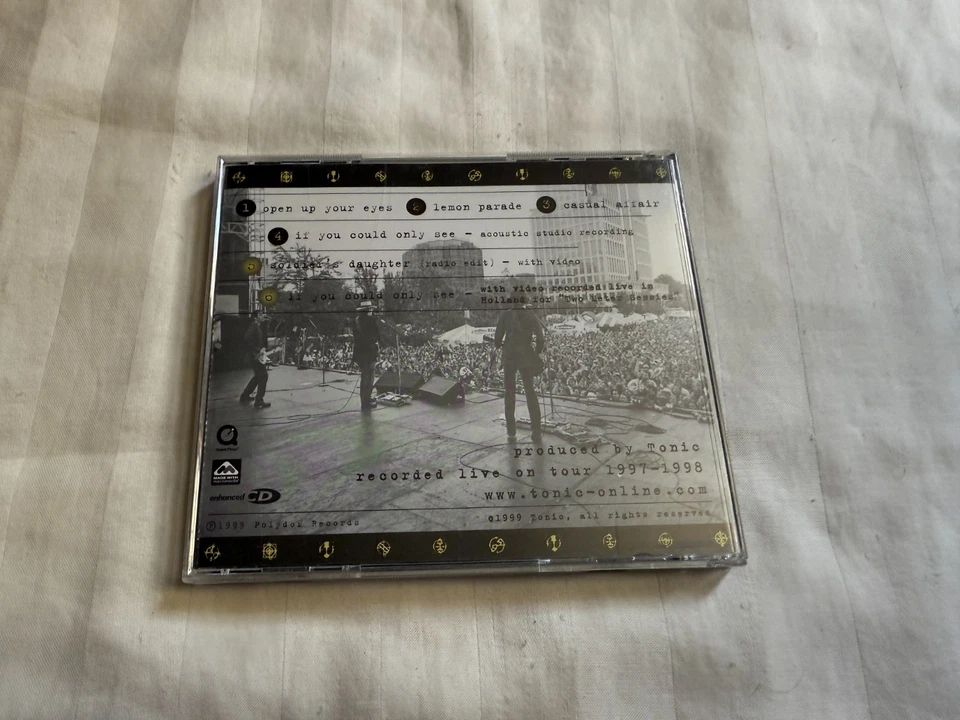 Tonic - Live & Enhanced CD 1999 Polydor 90s Rock Emerson Hart OOP RARE Foto 2 de 3