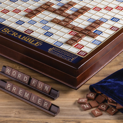 SCRABBLE DE LUXE Vintage C 51 Avec Plateau Tournant Complet & Bon Etat EUR 55,00 - FR