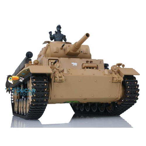HL 1/16 7.0 Plastik Deutscher Panzer III H RTR RC Panzermodell 3849 Spielzeug - Bild 10 von 12