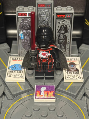 Custom Kansas City Chiefs Darth Vader - Printed on Official Lego - Picture 2 of 3