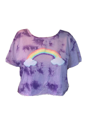 Midnight Hour NEW Womens Tummy Tshirt Purple SZ-XL $25.99