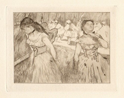 Pretty 1892 EDGAR DEGAS Etching "Ballet de Don Juan" LIMITED EDITION Framed COA