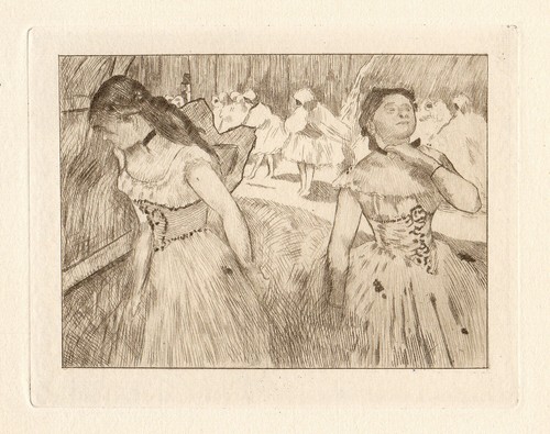 Pretty 1892 EDGAR DEGAS Etching "Ballet de Don Juan" LIMITED EDITION Framed COA - Afbeelding 1 van 2