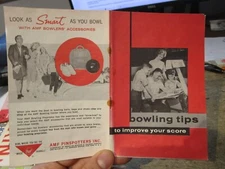 AMF Pinspotters Inc. Bowling Center Tips Scoring Booklet Advertising Alley Score