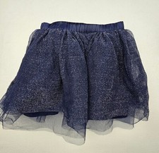 Gymboree Little Girls Size 8 Layered Tutu Skirt Blue Sparkling 3 Layers