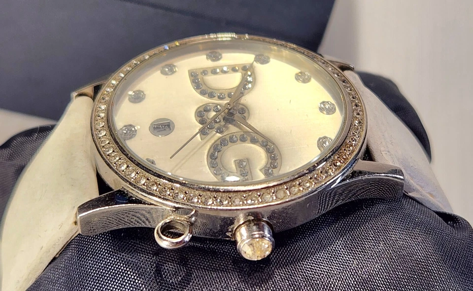 D&G Dolce & Gabbana DW0091 Women's Stones Watch  White Leather Strap. New bat. - Image 2 of 4