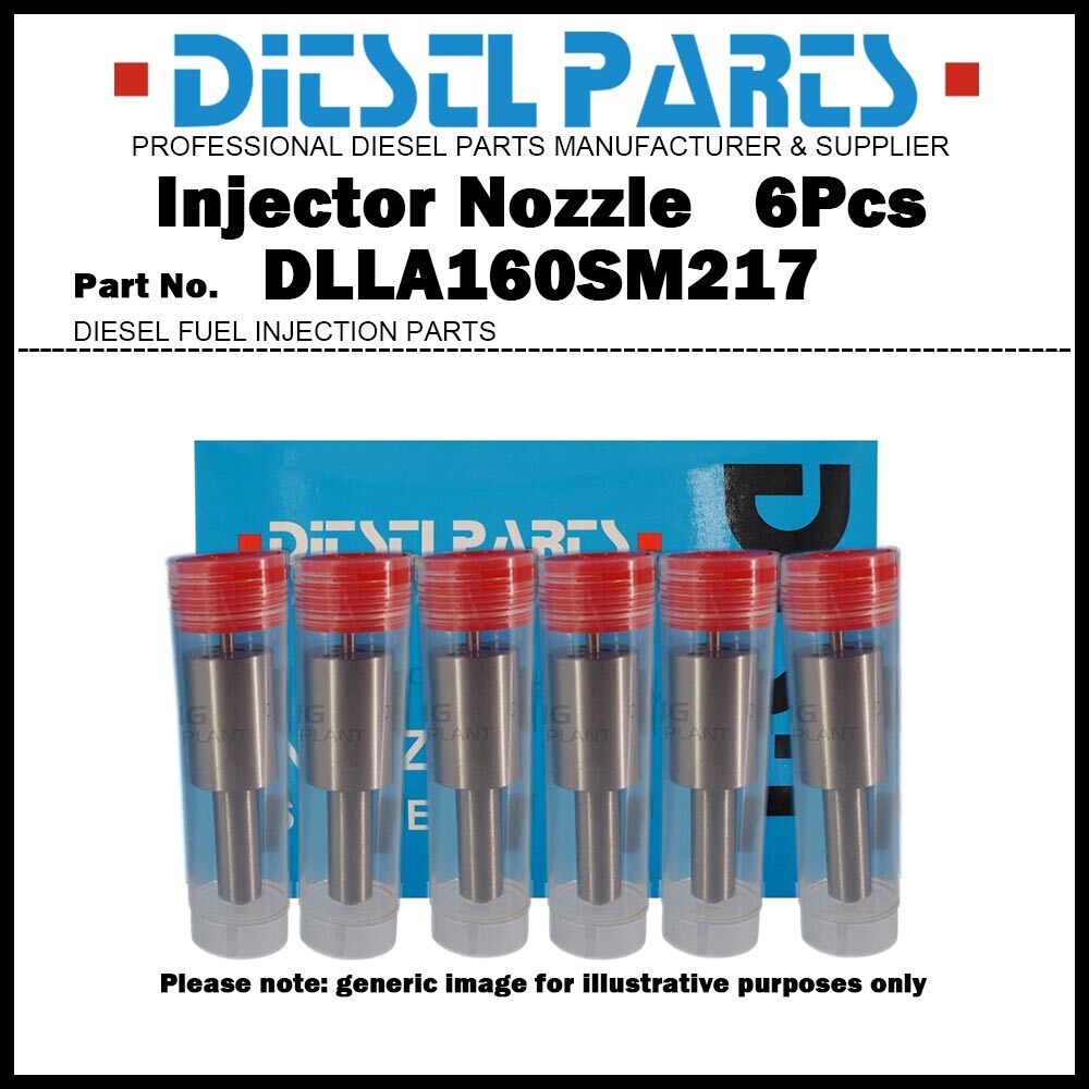 6x Fuel Injector Nozzle DLLA160SM217 for Nissan Diesel UD Truck