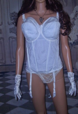 Ulla Dessous edle Mieder Straps Corsage Gr. 80 I Sissy Korsage Korsett NEU (lg23