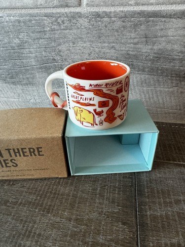 New In Box Starbucks KANSAS Been There Series Ornament Mini Espresso Mug 2 oz - Picture 4 of 6