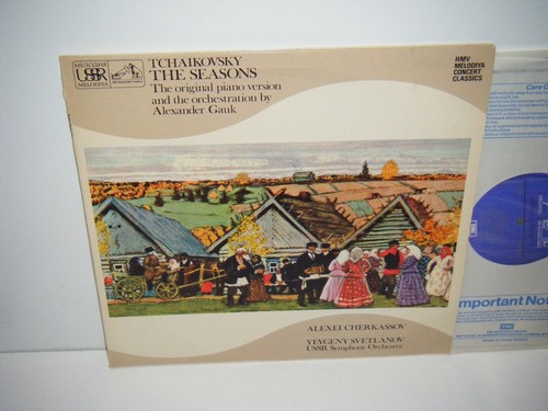 SXDW 3025 Tchaikovsky The Seasons Alexei Cherkassov USSR Sym Orch Svetlanov 2LP