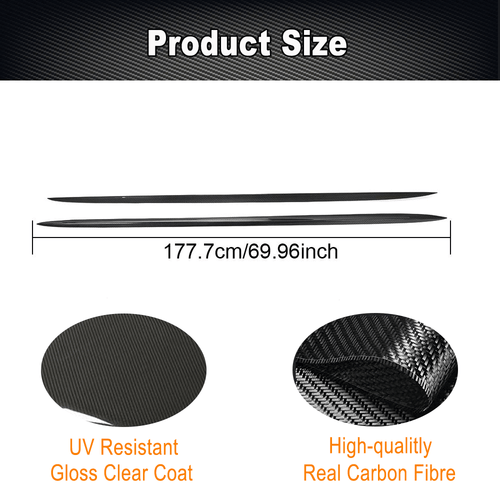 Carbon Seitenschweller Side Skirts Ansatz für Mercedes CLS C218 Sport CLS63 - Bild 8 von 13