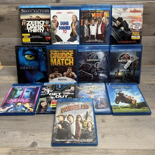 Menge 13 vielseitige Blu Ray Filme Zombieland Nanny McPhee Nerven Avatar etc...