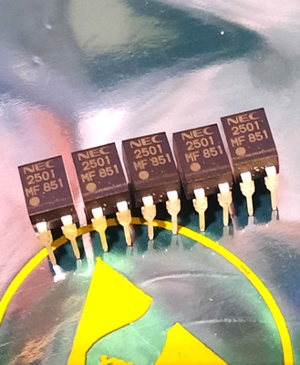 Lot of 5 NEC PS2501-1 (2501 MF 851) Optocoupler Photocoupler DIP-4 Vintage ICs