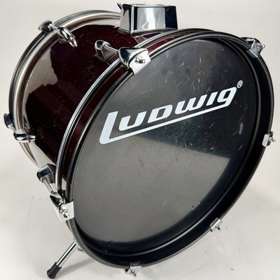 Ludwig Accent CS Combo Kick Drum 16'' Bass Drum Burgundy Red Beginner Kit