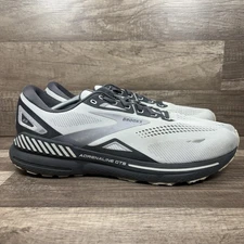 Brooks Adrenaline GTS 23 Gray Silver Mens US Size 14 1103911D065 Running Shoes