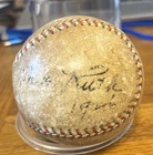 Multi Signed Baseball Babe Ruth’s Signed 1926 Red & Green Not Authenticated